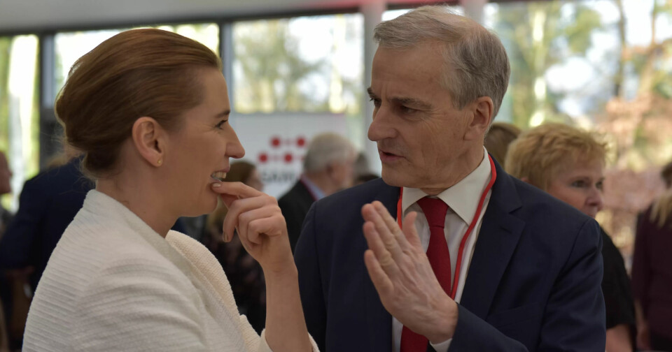 Danmarks statsminister Mette Frederiksen og Ap-leder Jonas Gahr Støre. Danmarks statsminister Mette Frederiksen og Ap-leder Jonas Gahr Støre.