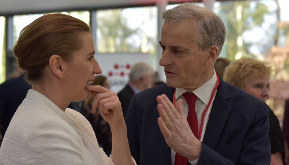 Danmarks statsminister Mette Frederiksen og Ap-leder Jonas Gahr Støre. Danmarks statsminister Mette Frederiksen og Ap-leder Jonas Gahr Støre.