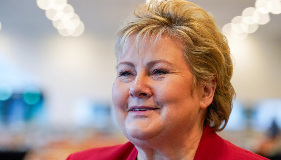 – Det er dessverre en stund igjen til valget, sier Høyre-leder Erna Solberg om målingen. – Det er dessverre en stund igjen til valget, sier Høyre-leder Erna Solberg om målingen.