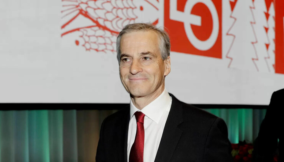 Ap-leder Jonas Gahr Støre på LO-kongressen. Ap-leder Jonas Gahr Støre på LO-kongressen.