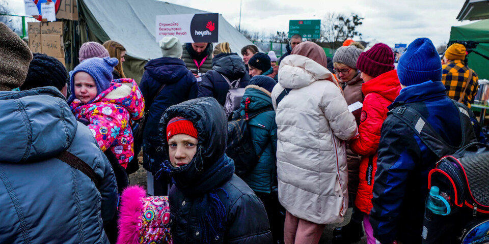 NULL: Fredrikstad kommune vil ikke ta imot noen flyktninger. Illustrasjonsbilde av ukrainske flyktninger som ankommer Polen i 2022. NULL: Fredrikstad kommune vil ikke ta imot noen flyktninger. Illustrasjonsbilde av ukrainske flyktninger som ankommer Polen i 2022.
