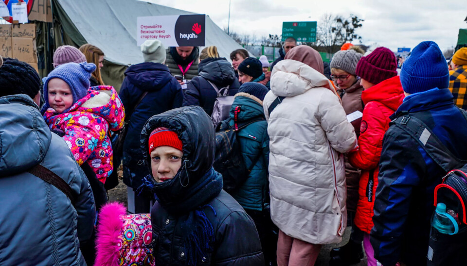 NULL: Fredrikstad kommune vil ikke ta imot noen flyktninger. Illustrasjonsbilde av ukrainske flyktninger som ankommer Polen i 2022. NULL: Fredrikstad kommune vil ikke ta imot noen flyktninger. Illustrasjonsbilde av ukrainske flyktninger som ankommer Polen i 2022.