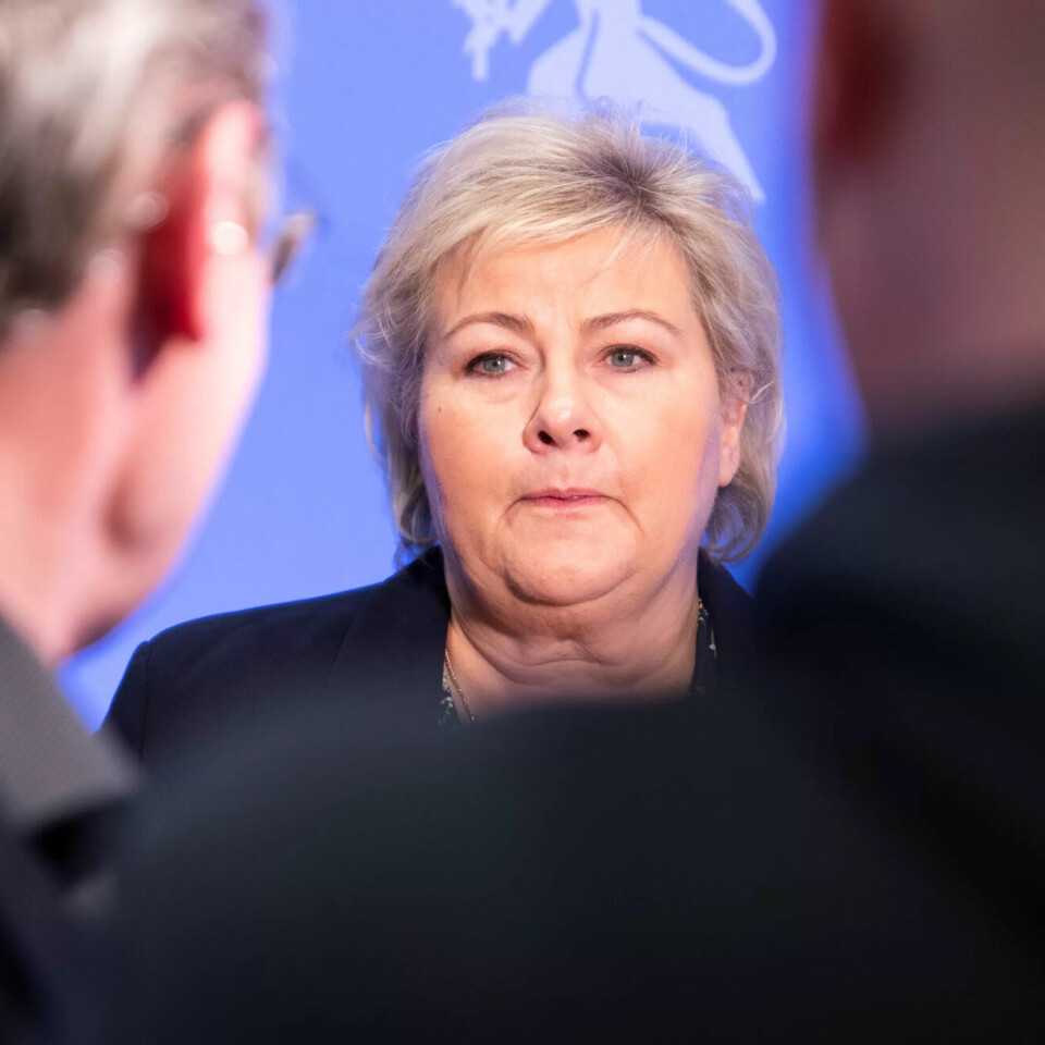 Statsminister Erna Solberg vil utvide permitteringsordningen fra 26 til 52 uker. Statsminister Erna Solberg vil utvide permitteringsordningen fra 26 til 52 uker.