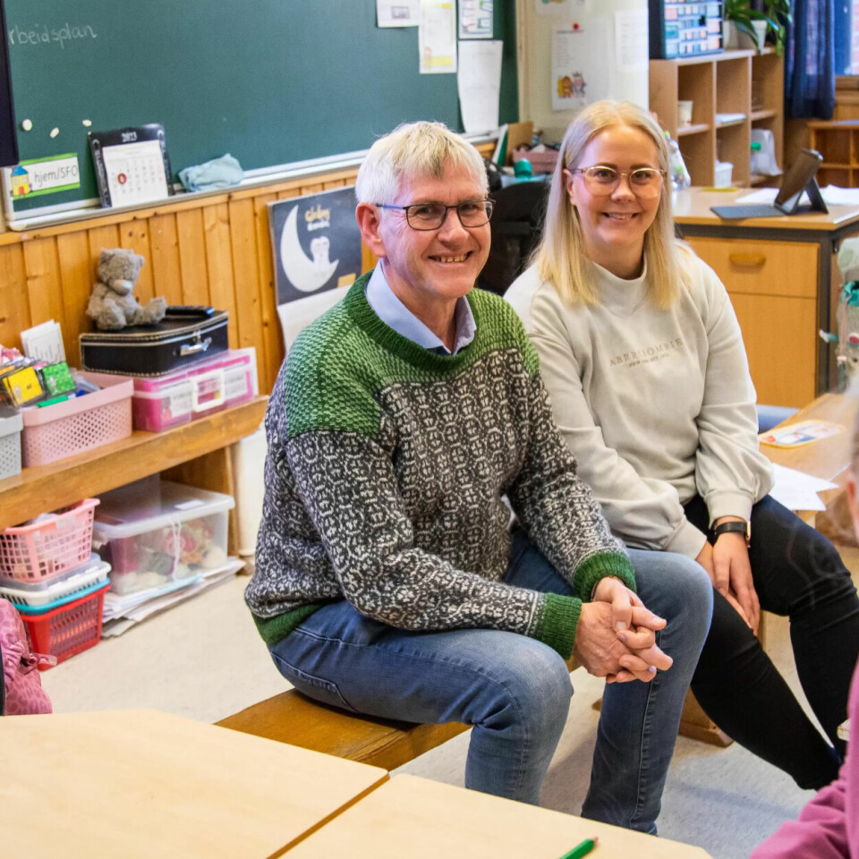 TRYGGHETSPLAN I KARMØYSKOLEN: Rektor John Geir Knutsen og SFO-leder Karen Haugsnes jobber etter en egen trygghetsplan for å ta hensyn til både elever og lærere/skoleansatte. TRYGGHETSPLAN I KARMØYSKOLEN: Rektor John Geir Knutsen og SFO-leder Karen Haugsnes jobber etter en egen trygghetsplan for å ta hensyn til både elever og lærere/skoleansatte.
