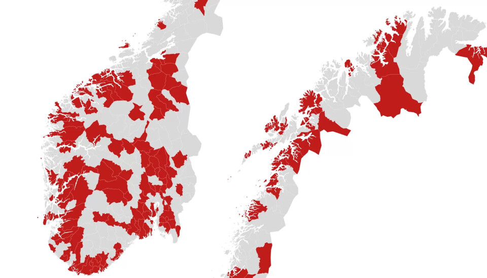 Røde tall over hele landet. Nesten 90 prosent av kommunene sliter med å få tak i sykepleiere