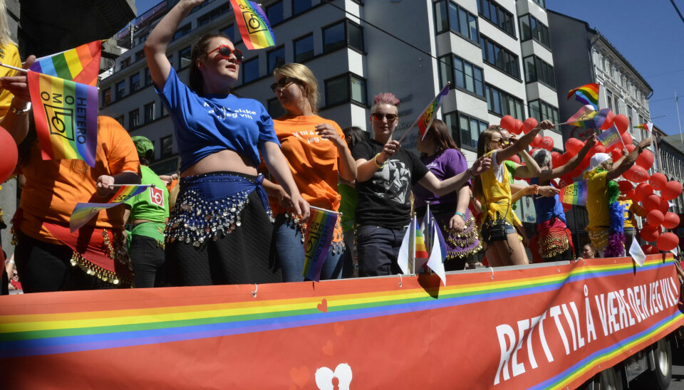 RETT TIL Å VÆRE DEN JEG VIL: Mottoet på LOs flåte var klart og tydelig RETT TIL Å VÆRE DEN JEG VIL: Mottoet på LOs flåte var klart og tydelig