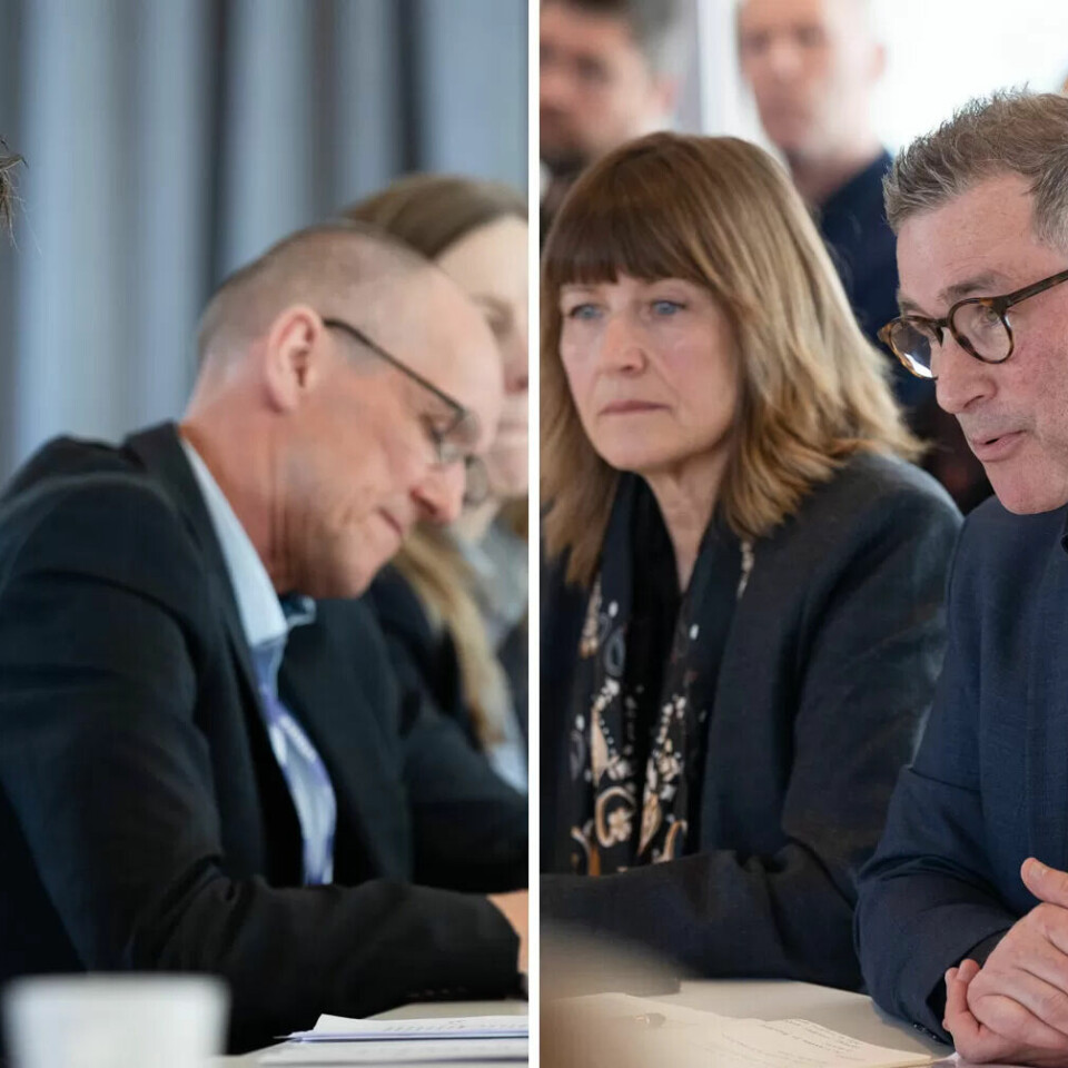 Partene sto langt unna hverandre når de gikk inn i mekling søndag. Virke-direktør Bernt Apeland (t.v.) og HK-leder Christopher Beckham. Partene sto langt unna hverandre når de gikk inn i mekling søndag. Virke-direktør Bernt Apeland (t.v.) og HK-leder Christopher Beckham.