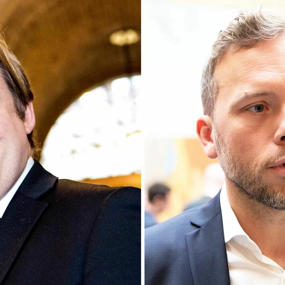 SVEKKET PENSJON: Verken Erlend Wiborg (Frp) eller Audun Lysbakken (SV) er enige i utfallet av trygdeoppgjøret, men de har ikke stort de skulle ha sagt. SVEKKET PENSJON: Verken Erlend Wiborg (Frp) eller Audun Lysbakken (SV) er enige i utfallet av trygdeoppgjøret, men de har ikke stort de skulle ha sagt.