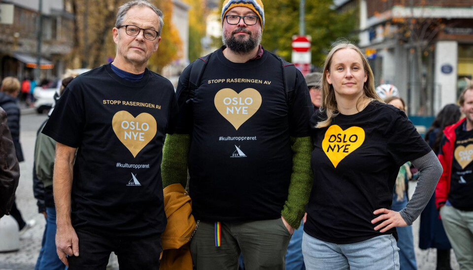 VIL KJEMPE FOR TEATERET: Steinar Talleraas, tillitsvalgt Oslo Nye Teater, Ola Erik Blæsterdalen og Mari Røsjø fra Fagforbundet Teater og Scene stilte opp for å redde teateret, arbeidsplassene og kulturen VIL KJEMPE FOR TEATERET: Steinar Talleraas, tillitsvalgt Oslo Nye Teater, Ola Erik Blæsterdalen og Mari Røsjø fra Fagforbundet Teater og Scene stilte opp for å redde teateret, arbeidsplassene og kulturen