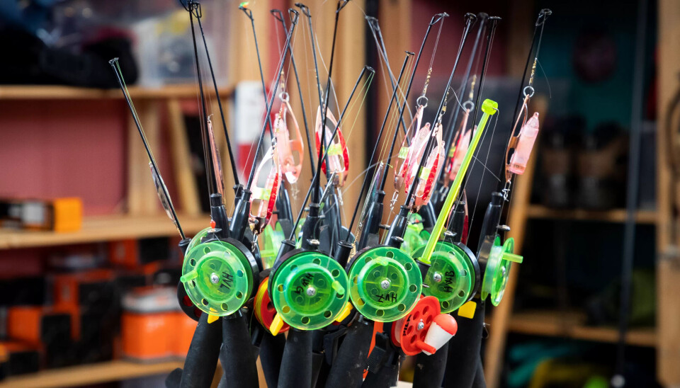 UTSTYR: Disse fiskestengene er blant de mange tingene som er til låns på BUA Lier. UTSTYR: Disse fiskestengene er blant de mange tingene som er til låns på BUA Lier.