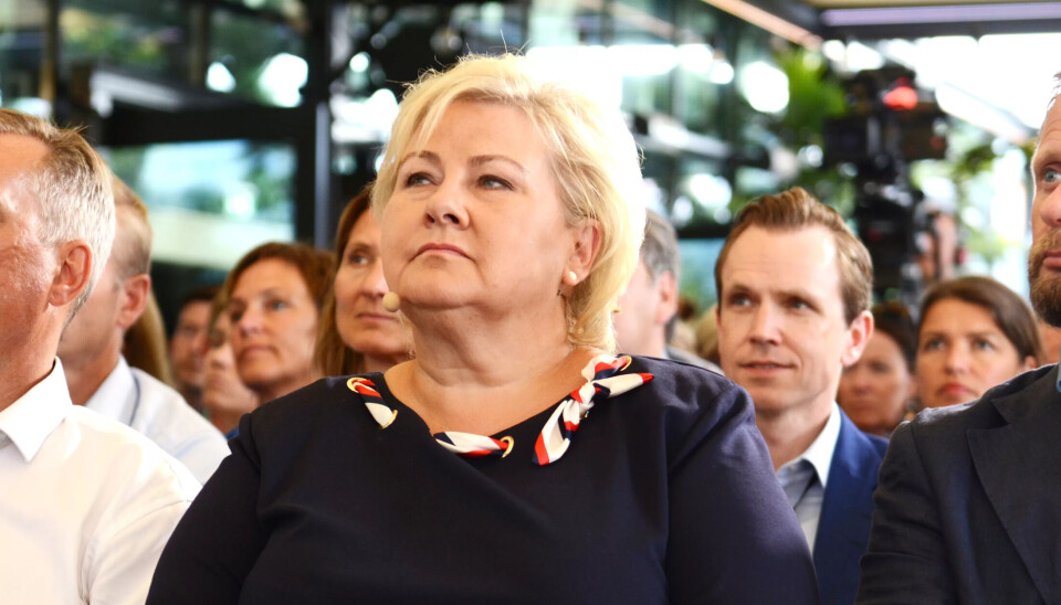 Erna Solberg og Høyre er ett av partiene med størst valgkampbudsjett. Erna Solberg og Høyre er ett av partiene med størst valgkampbudsjett.