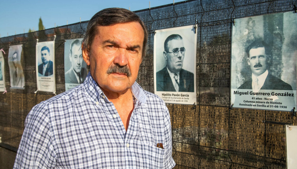 FAGFORENINGSMANN: Gruvearbeideren Miguel Guerrero Gonzàlez og hans sønnesønn Miguel Guerrero Larios FAGFORENINGSMANN: Gruvearbeideren Miguel Guerrero Gonzàlez og hans sønnesønn Miguel Guerrero Larios