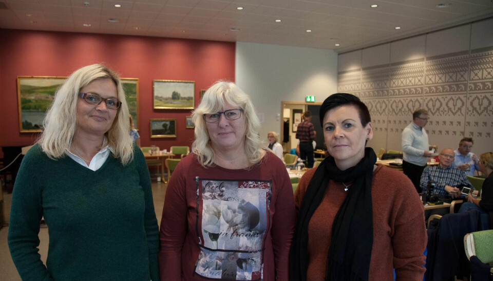 FIKK GJENNOMSLAG: Hovedtillitsvalgt i Fagforbundet Lillehammer Cecilie B. Andersen (t.h) med styreleder Anne Berit Vollan og hovedtillitsvalgt Gunn Hilde Anundskås. FIKK GJENNOMSLAG: Hovedtillitsvalgt i Fagforbundet Lillehammer Cecilie B. Andersen (t.h) med styreleder Anne Berit Vollan og hovedtillitsvalgt Gunn Hilde Anundskås.