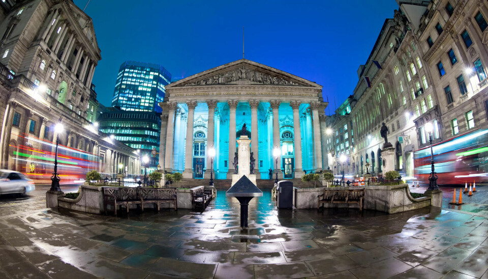 Finansdistriktet i London. Illustrasjonsfoto. Finansdistriktet i London. Illustrasjonsfoto.
