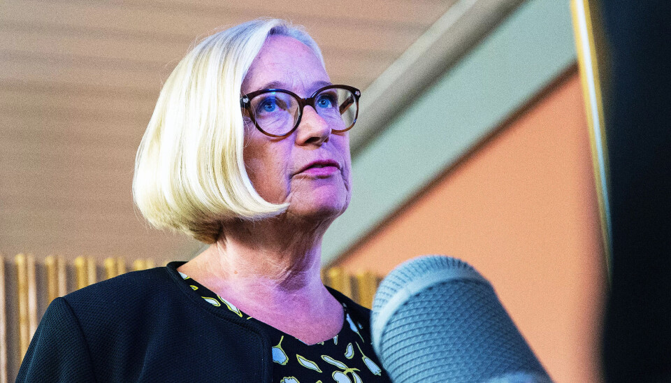 – Det er for store avstander mellom oss og SV, sier Marit Arnstad. – Det er for store avstander mellom oss og SV, sier Marit Arnstad.