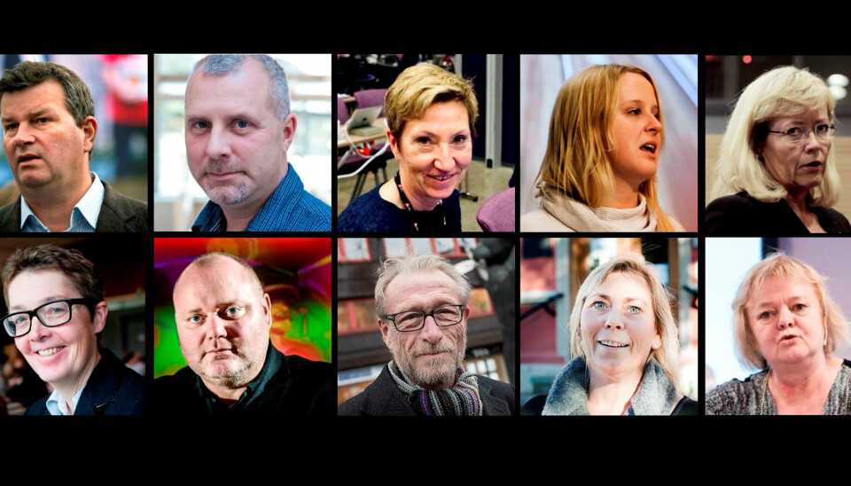 KANIDATENE: (Øverst fra venstre) Hans-Christian Gabrielsen, Peggy Hessen Følsvik, Roger Haga Heimli, Julie Lødrup, Trude Tinnlund. (Nederst fra venstre:) Renée Rasmussen, Are Tomasgard , Terje O. Olsson, Kristin Sæther og Mimmi Kvisvik KANIDATENE: (Øverst fra venstre) Hans-Christian Gabrielsen, Peggy Hessen Følsvik, Roger Haga Heimli, Julie Lødrup, Trude Tinnlund. (Nederst fra venstre:) Renée Rasmussen, Are Tomasgard , Terje O. Olsson, Kristin Sæther og Mimmi Kvisvik