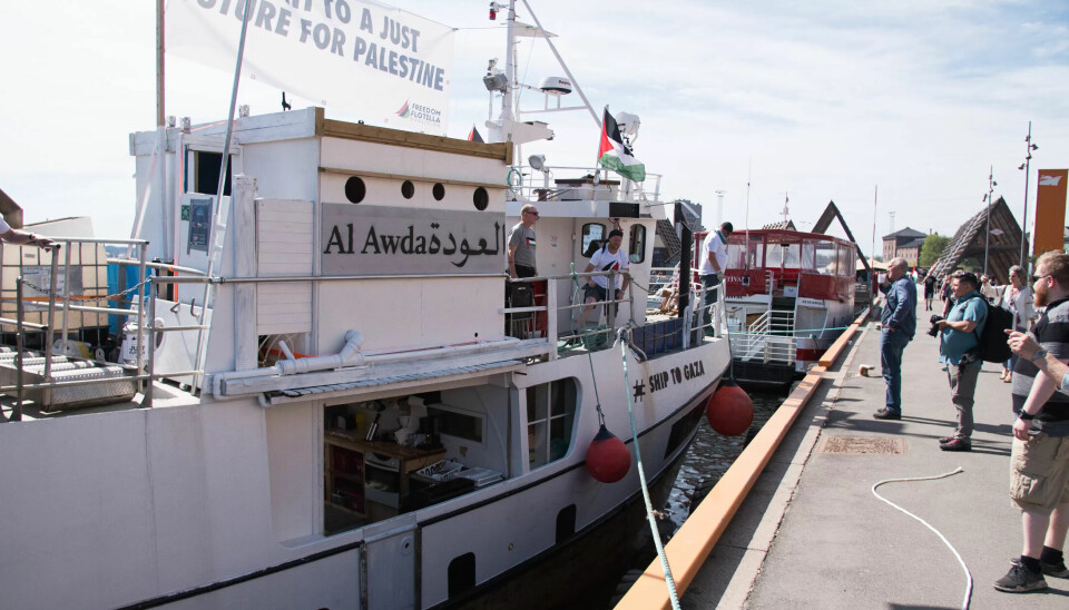 Her legg Kårstein til kai i Oslo i mai, på veg til Gaza for å bryte den israelske maritime blokaden. Båten skal donerast til fiskarane og har også med seg medisinsk materiell til innbyggarane. Her legg Kårstein til kai i Oslo i mai, på veg til Gaza for å bryte den israelske maritime blokaden. Båten skal donerast til fiskarane og har også med seg medisinsk materiell til innbyggarane.