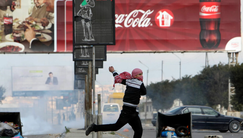 OMSTRIDT: Coca-Cola er blant selskapene Fagforbundet mener bidrar til Israels okkupasjon av palestinske områder. Bildet er fra protester i Nablus på Vestbredden så langt tilbake som i 2013. OMSTRIDT: Coca-Cola er blant selskapene Fagforbundet mener bidrar til Israels okkupasjon av palestinske områder. Bildet er fra protester i Nablus på Vestbredden så langt tilbake som i 2013.