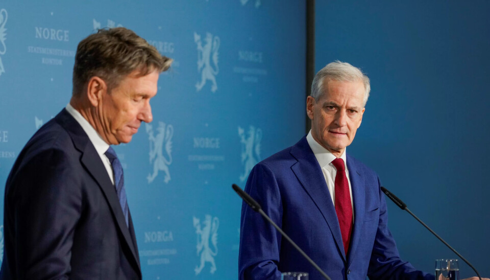 PRESSEMØTE: Energiminister Terje Aasland og statsminister Jonas Gahr Støre møtte pressen fredag. PRESSEMØTE: Energiminister Terje Aasland og statsminister Jonas Gahr Støre møtte pressen fredag.