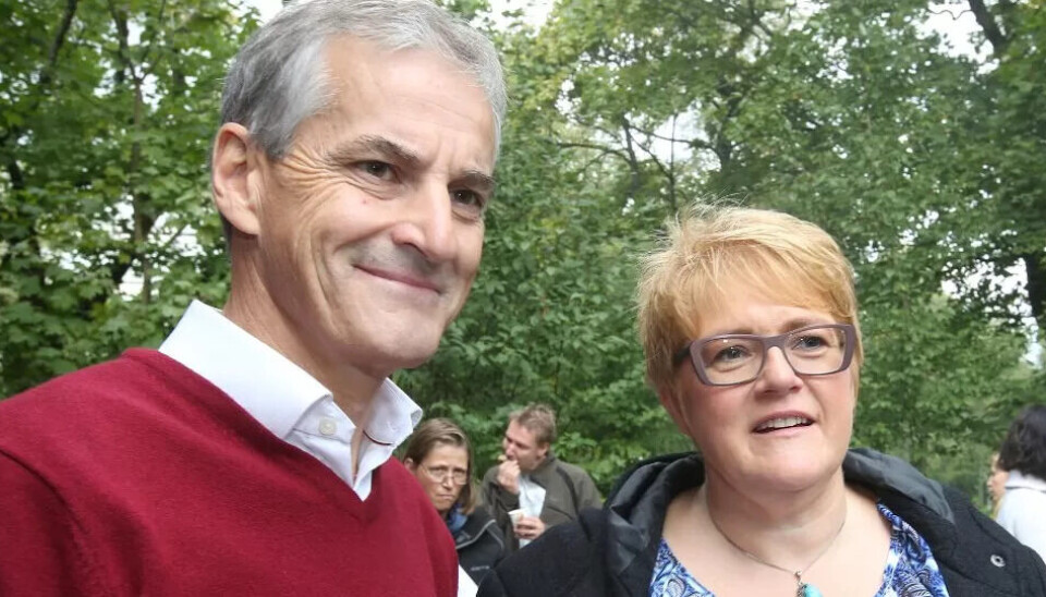 Ap-leder Jonas Gahr Støre sier det aldri har vært aktuelt å sitte i regjering med Venstre og partileder Trine Skei Grande. Ap-leder Jonas Gahr Støre sier det aldri har vært aktuelt å sitte i regjering med Venstre og partileder Trine Skei Grande.