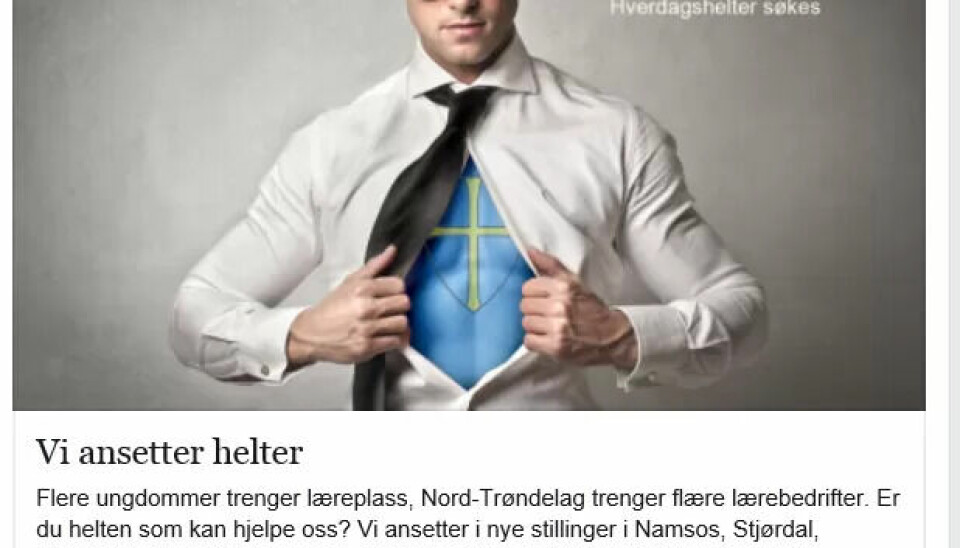 Lyste ut stillinger på Facebook