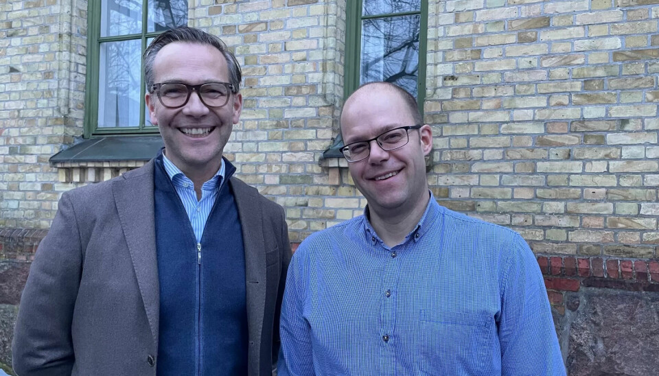 HELHETEN: Espen Jarle Hansen (t.v.) og Mikkel Høiberg er opptatt av å se helheten i den akuttmedisinske førstelinja HELHETEN: Espen Jarle Hansen (t.v.) og Mikkel Høiberg er opptatt av å se helheten i den akuttmedisinske førstelinja