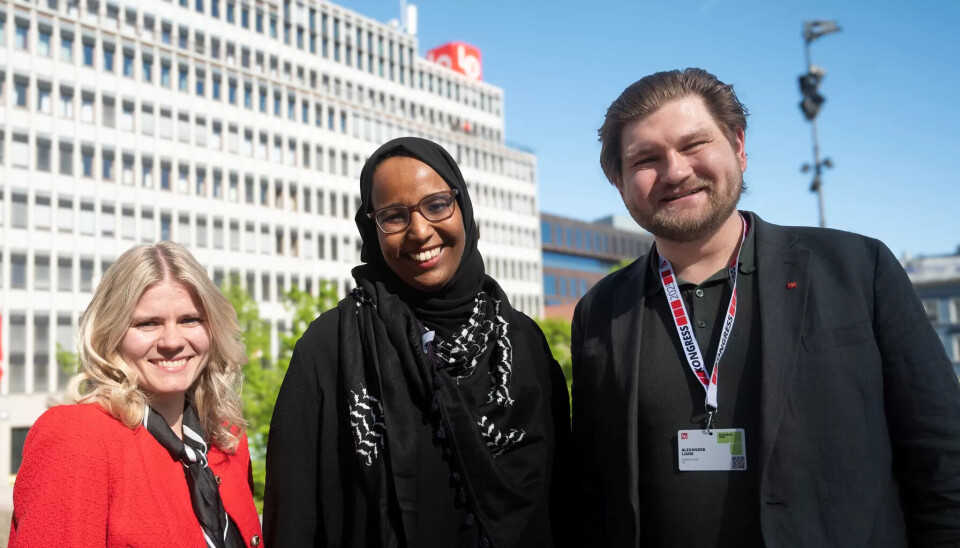 ENIGE: SV får støtte fra Fagforbundet Ung i arbeidet med å forby innleie også i helsesektoren. Fra venstre: Jeanette Lea Romslo, Marian Hussain og Alexander Liane. ENIGE: SV får støtte fra Fagforbundet Ung i arbeidet med å forby innleie også i helsesektoren. Fra venstre: Jeanette Lea Romslo, Marian Hussain og Alexander Liane.