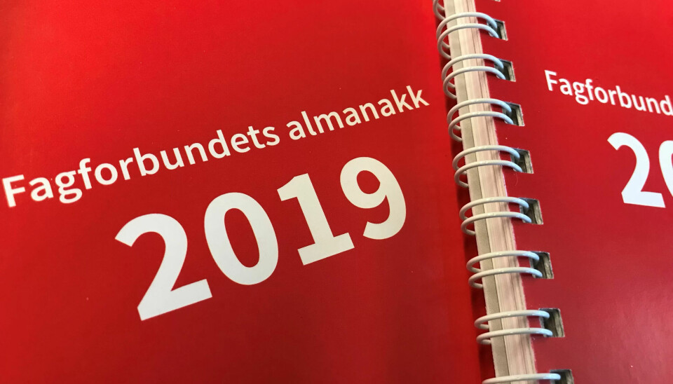 Fagforbundets almanakk er populær. Fagforbundets almanakk er populær.