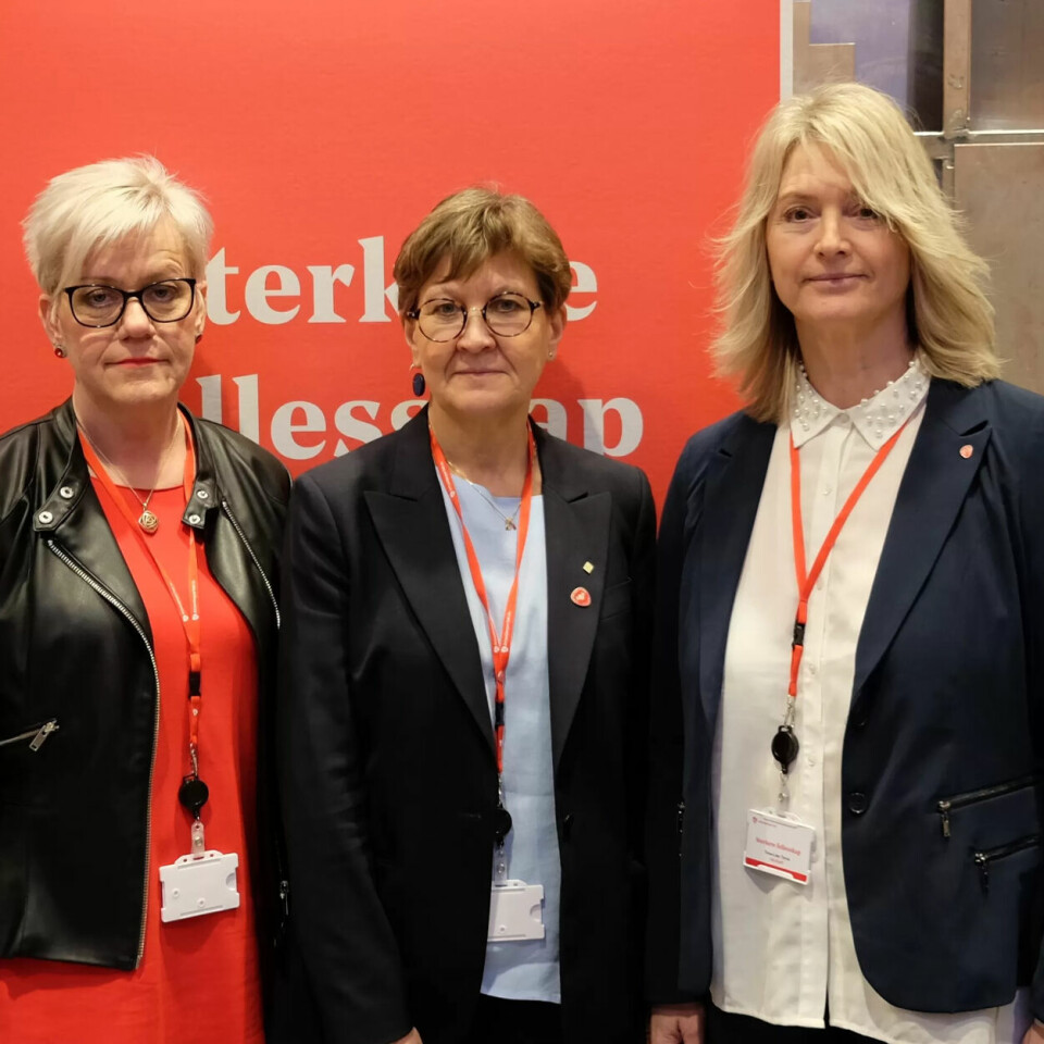 REAGERER STERKT: Fylkesleder i Møre og Romsdal Arbeiderparti, Per Vidar Kjølmoen, ordførerkandidat i Molde for Arbeiderpartiet, Sidsel Rykhus, Fagforbundets leder Mette Nord, fylkesordførerkandidat for Møre og Romsdal Arbeiderparti, Tove-Lise Torve og ordfører i Kristiansund Kjell Nergaard. REAGERER STERKT: Fylkesleder i Møre og Romsdal Arbeiderparti, Per Vidar Kjølmoen, ordførerkandidat i Molde for Arbeiderpartiet, Sidsel Rykhus, Fagforbundets leder Mette Nord, fylkesordførerkandidat for Møre og Romsdal Arbeiderparti, Tove-Lise Torve og ordfører i Kristiansund Kjell Nergaard.