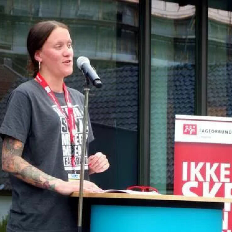 KJEMPER FOR HELTID: Christina Beck Jørgensen, leder av Fagforbundet Ung. KJEMPER FOR HELTID: Christina Beck Jørgensen, leder av Fagforbundet Ung.
