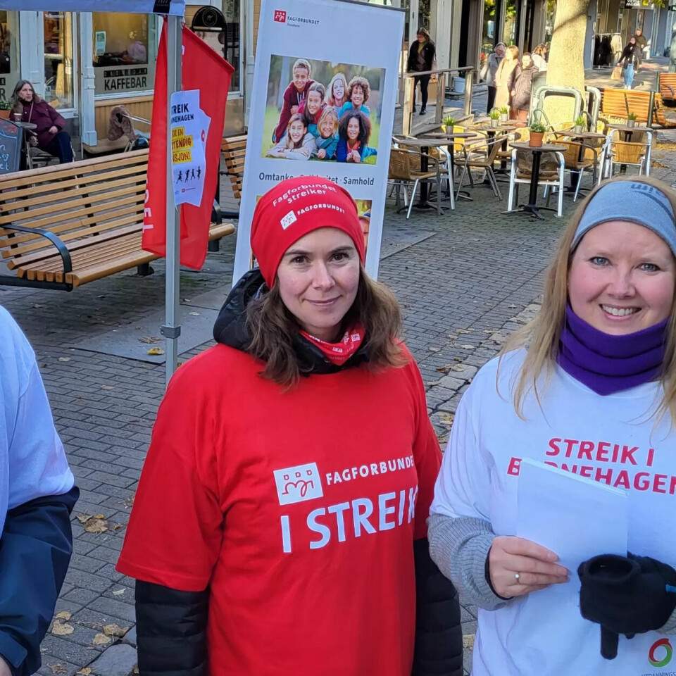PÅ STREIKESTAND: Karl Kristian Engstrøm, Silje Furuhaug Sandum og Karina Ellingsen viser hva de mener og møter folk øverst i Nordre gate i Trondheim sentrum. PÅ STREIKESTAND: Karl Kristian Engstrøm, Silje Furuhaug Sandum og Karina Ellingsen viser hva de mener og møter folk øverst i Nordre gate i Trondheim sentrum.