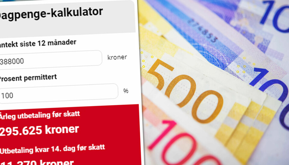 Dagpenge-kalkulator: Så mykje får du om du blir permittert