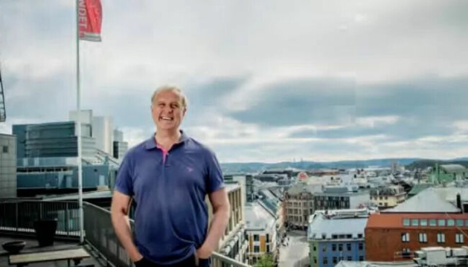 – Jeg er jo heldig som er frisk og disponerer en etasje for meg sjøl, sier Fagforbundets nye daglige leder, Lars Erik Flatø. – Jeg er jo heldig som er frisk og disponerer en etasje for meg sjøl, sier Fagforbundets nye daglige leder, Lars Erik Flatø.
