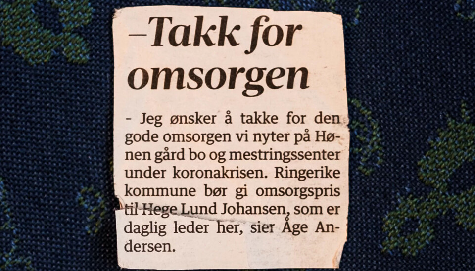 Marie skal aldri kaste lappen hun fikk fra den lille jenta