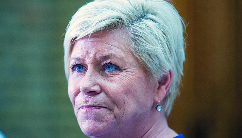 Siv Jensen irritert over 22. juli-debatten