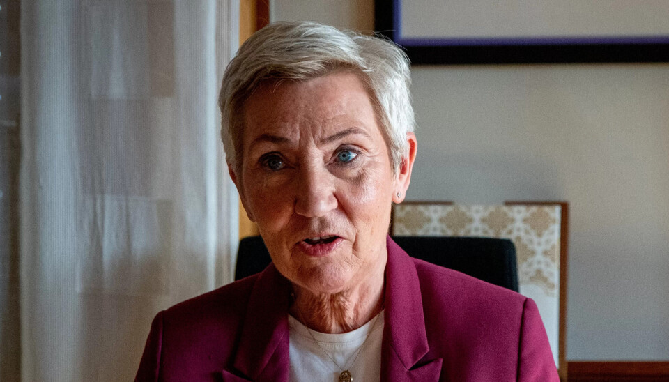 GRATULERER: – Vi gratulerer Norge og palestinerne, sier LO-leder Peggy Hessen Følsvik. GRATULERER: – Vi gratulerer Norge og palestinerne, sier LO-leder Peggy Hessen Følsvik.