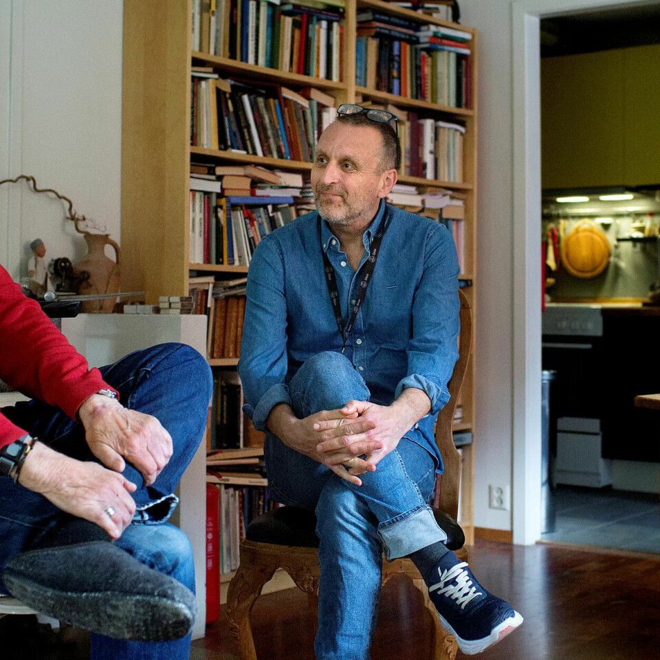 83 år gamle Kåre får besøk av demenskontakt Trond på Bygdøy. 83 år gamle Kåre får besøk av demenskontakt Trond på Bygdøy.