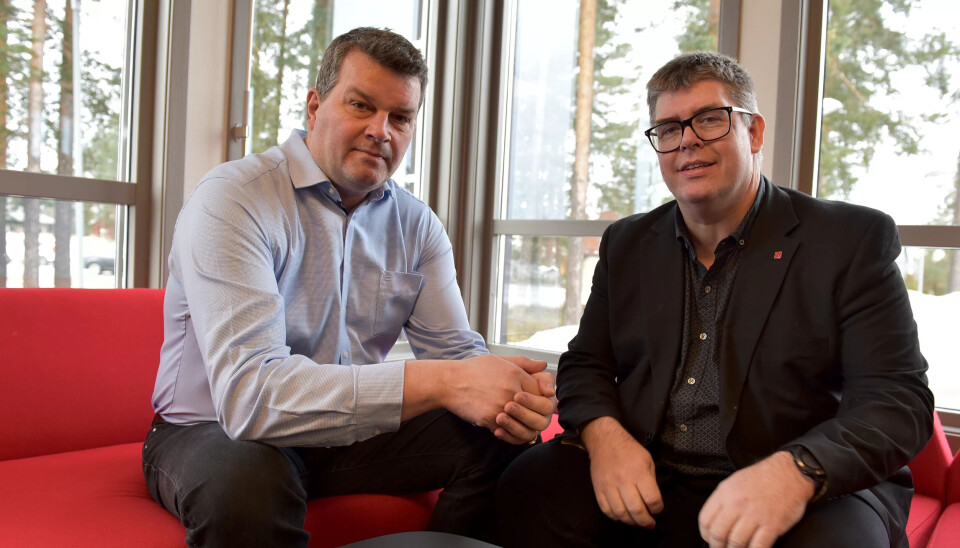 LO-leder Hans-Christian Gabrielsen (t.v.) og Tor Kristian Godlien fra Elverum og NTL er oppgitt over kommuneøkonomien. LO-leder Hans-Christian Gabrielsen (t.v.) og Tor Kristian Godlien fra Elverum og NTL er oppgitt over kommuneøkonomien.