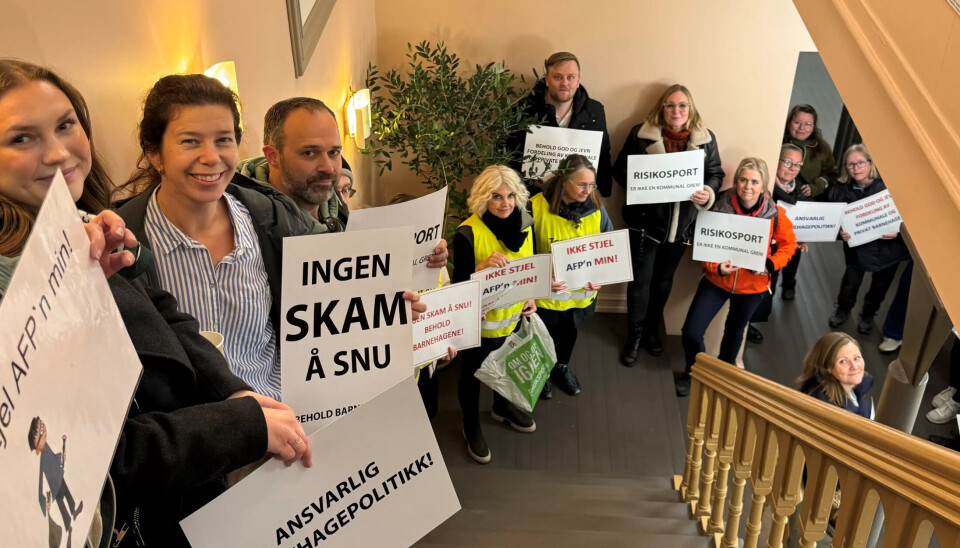 SNUDDE: Ansatte og tillitsvalgte har jobbet iherdig med å snu flertallet som ville selge de fleste av kommunens barnehager. Onsdag fikk de utsettelse. Her fra Formannskapet i forrige uke. SNUDDE: Ansatte og tillitsvalgte har jobbet iherdig med å snu flertallet som ville selge de fleste av kommunens barnehager. Onsdag fikk de utsettelse. Her fra Formannskapet i forrige uke.