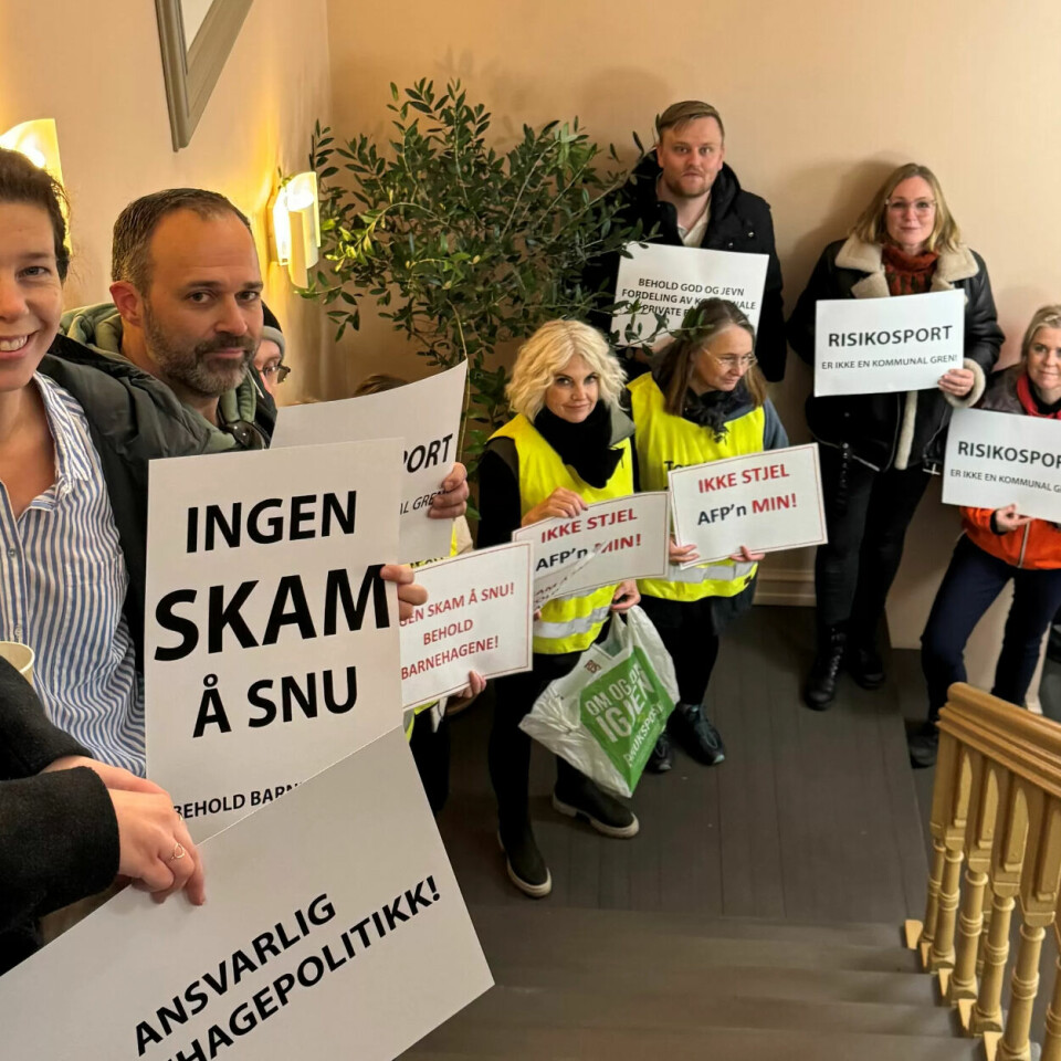 SNUDDE: Ansatte og tillitsvalgte har jobbet iherdig med å snu flertallet som ville selge de fleste av kommunens barnehager. Onsdag fikk de utsettelse. Her fra Formannskapet i forrige uke. SNUDDE: Ansatte og tillitsvalgte har jobbet iherdig med å snu flertallet som ville selge de fleste av kommunens barnehager. Onsdag fikk de utsettelse. Her fra Formannskapet i forrige uke.