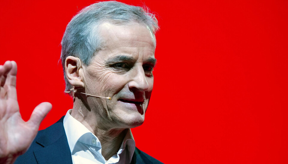 Ap-leder Jonas Gahr Støre under landsmøtet til Arbeiderpartiet i Folkets Hus i Oslo forrige måned. Ap-leder Jonas Gahr Støre under landsmøtet til Arbeiderpartiet i Folkets Hus i Oslo forrige måned.