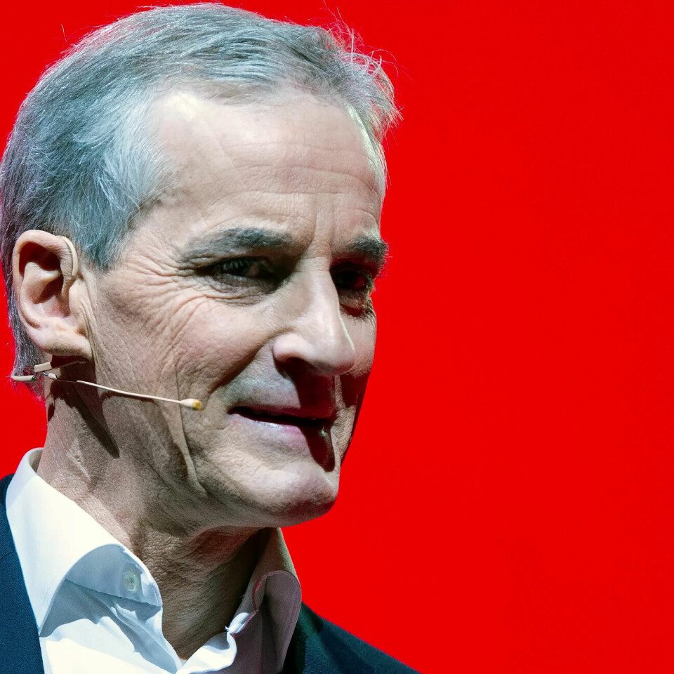 Ap-leder Jonas Gahr Støre under landsmøtet til Arbeiderpartiet i Folkets Hus i Oslo forrige måned. Ap-leder Jonas Gahr Støre under landsmøtet til Arbeiderpartiet i Folkets Hus i Oslo forrige måned.