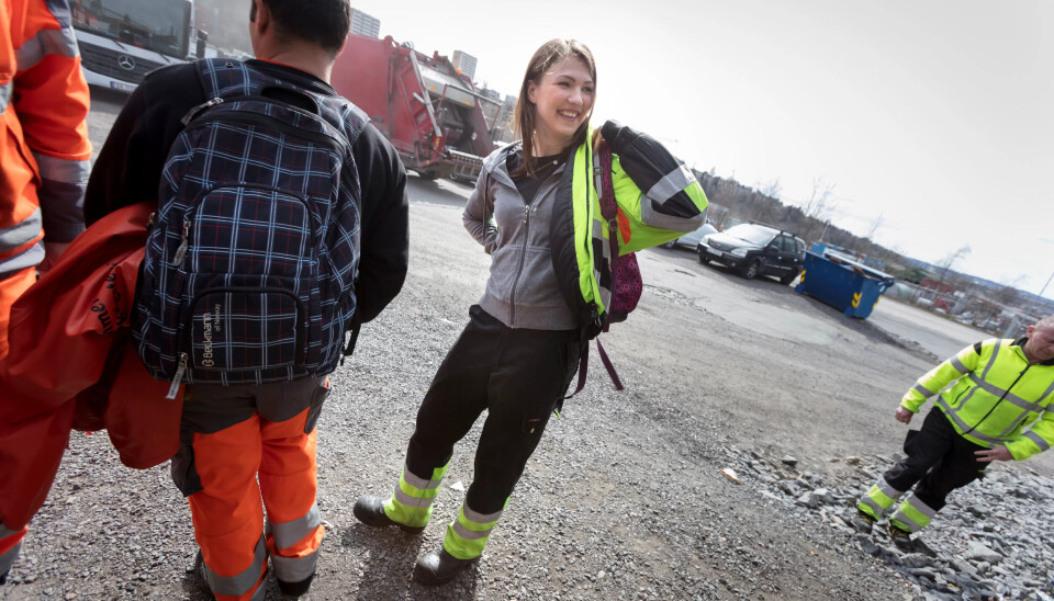 TALSKVINNEN: Sjåfør og renovatør Anna Bajko er ny plasstillitsvalgt for renovatørene i Oslo. TALSKVINNEN: Sjåfør og renovatør Anna Bajko er ny plasstillitsvalgt for renovatørene i Oslo.