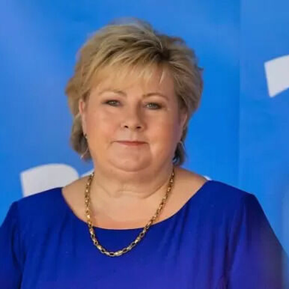FALLER: Erna Solbergs Høyre presterer svakt påp den sitre målingen fra Norstat. FALLER: Erna Solbergs Høyre presterer svakt påp den sitre målingen fra Norstat.
