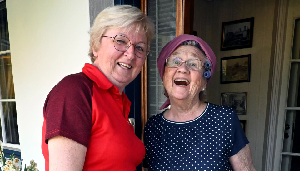 Haldis og Ellen er nesten som gamle kjente nå. Haldis og Ellen er nesten som gamle kjente nå.