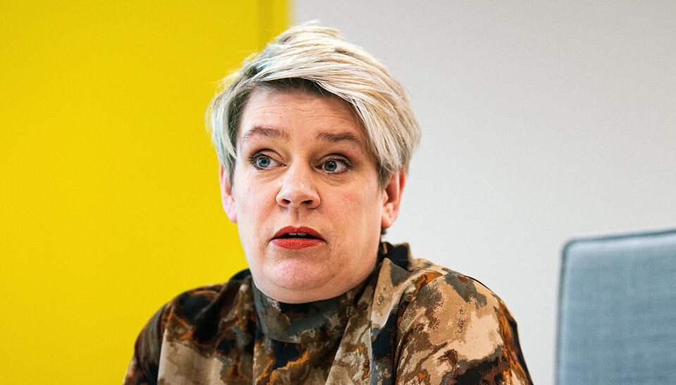 Arbeidsminister Marte Mjøs Persen (Arbeiderpartiet). Arbeidsminister Marte Mjøs Persen (Arbeiderpartiet).