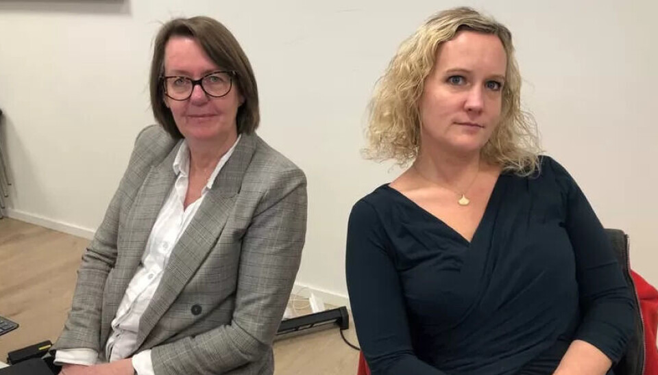 Fagforbundets forhandlingsleder Anne Green Nilsen (tv) og leder i forbundsets forhandlingsenhet Tone Faugli klarte ikke å få med NHO på et lønnsløft for sine medlemmer. Dermed ble det meklingsbrudd i natt og streik fra lørdag morgen. Fagforbundets forhandlingsleder Anne Green Nilsen (tv) og leder i forbundsets forhandlingsenhet Tone Faugli klarte ikke å få med NHO på et lønnsløft for sine medlemmer. Dermed ble det meklingsbrudd i natt og streik fra lørdag morgen.