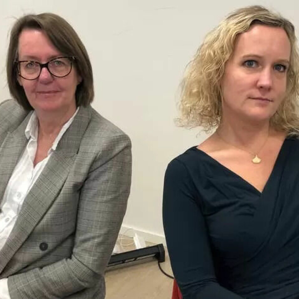 Fagforbundets forhandlingsleder Anne Green Nilsen (tv) og leder i forbundsets forhandlingsenhet Tone Faugli klarte ikke å få med NHO på et lønnsløft for sine medlemmer. Dermed ble det meklingsbrudd i natt og streik fra lørdag morgen. Fagforbundets forhandlingsleder Anne Green Nilsen (tv) og leder i forbundsets forhandlingsenhet Tone Faugli klarte ikke å få med NHO på et lønnsløft for sine medlemmer. Dermed ble det meklingsbrudd i natt og streik fra lørdag morgen.