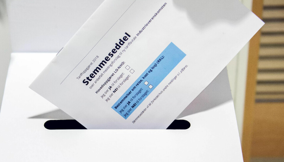 Solid ja-flertall i uravstemningen på LO-NHO-oppgjøret