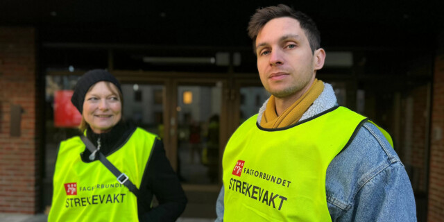 SYLFERSK: Haakon Sand ble tillitsvalgt i helga og måtte rett ut i streikeorganisering. Heldigvis har han støtte i Aslaug Mølstad. SYLFERSK: Haakon Sand ble tillitsvalgt i helga og måtte rett ut i streikeorganisering. Heldigvis har han støtte i Aslaug Mølstad.